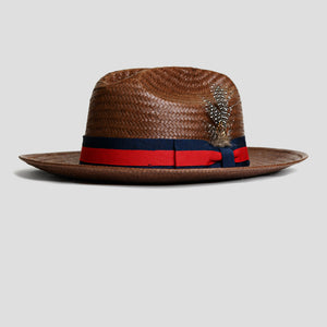 SG Miller Ranch Fedora Hat - Patriotic Straw