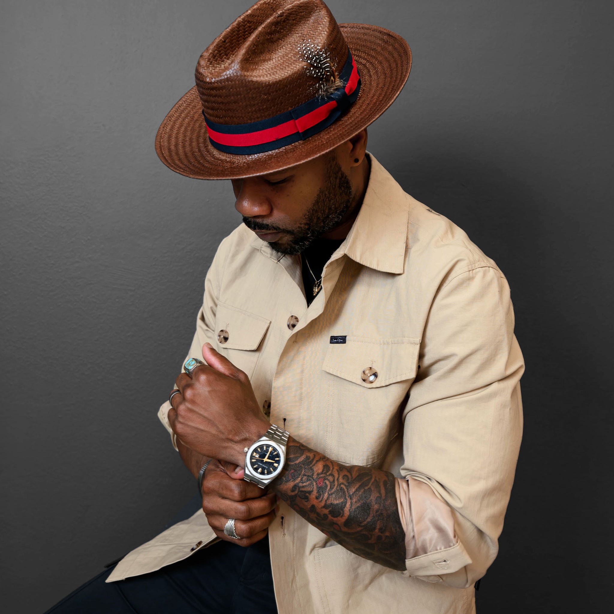 Southern Gents Lightweight Overshirt - Sand