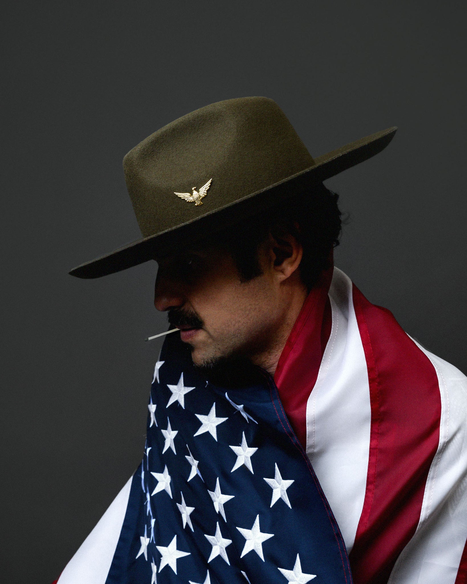Southern Gents Wide Brim Naked Fedora Olive Green