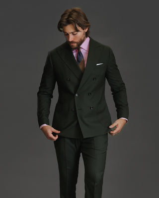Southern Gents Double Breasted Blazer - Olive