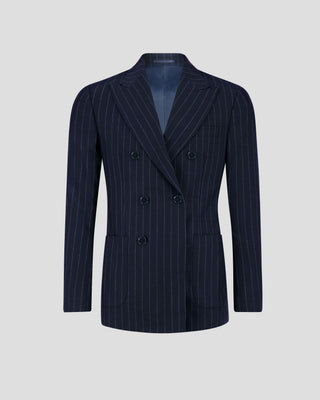 Southern Gents Double Breasted Blazer  – Navy Pinstripe