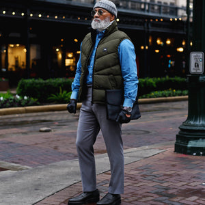 Southern Gents Merino Wool + Cashmere Fisherman Beanie - Grey