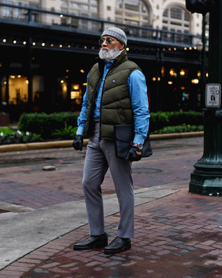 Southern Gents Merino Wool + Cashmere Fisherman Beanie - Grey