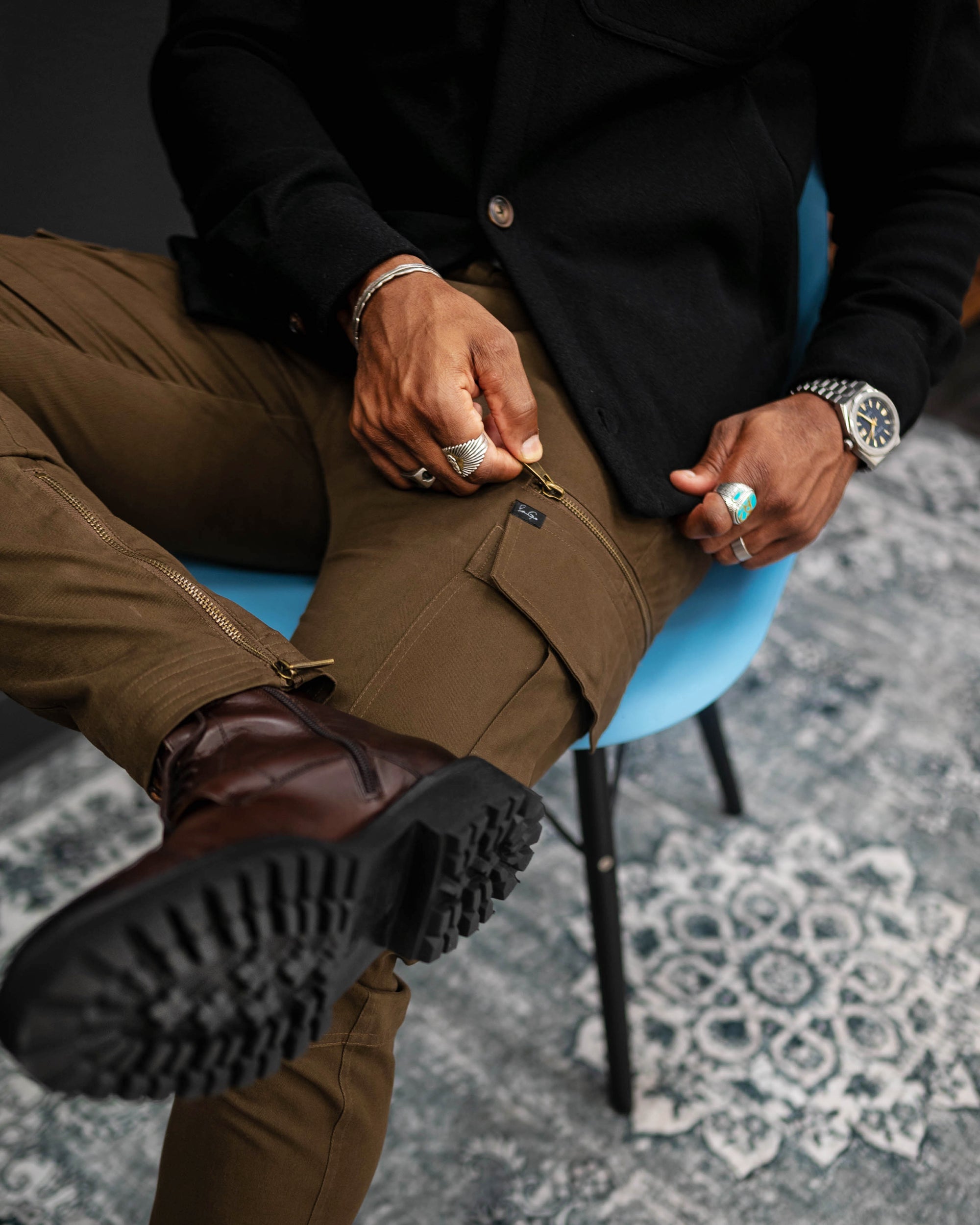 SG Cargo Pants Brown – Southern Gents - Main Image