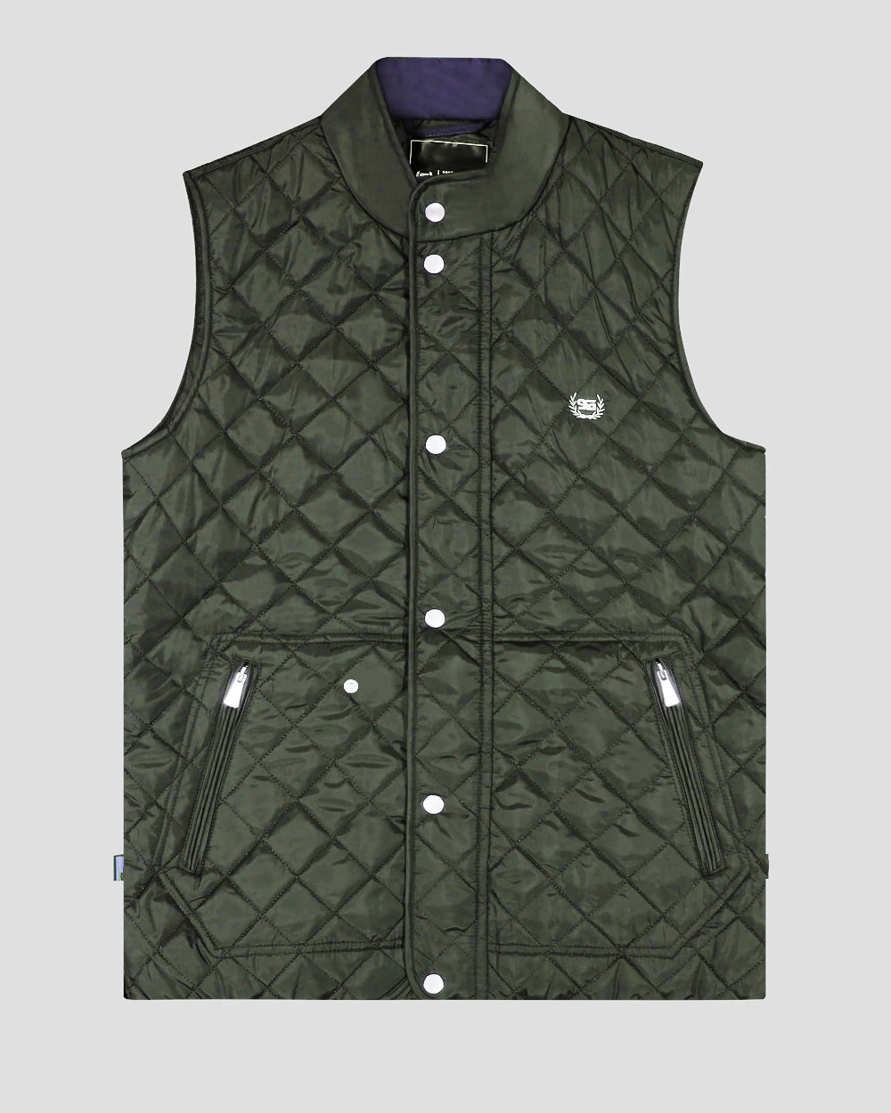 Southern Gents Quilted Vest - Olive