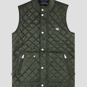 Southern Gents Quilted Vest - Olive