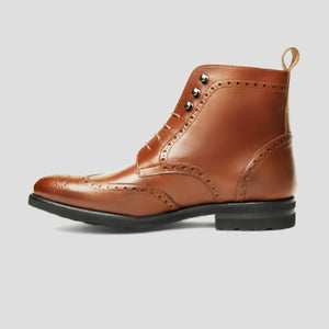 Southern Gents Rogue Wingtip Boots - Brown