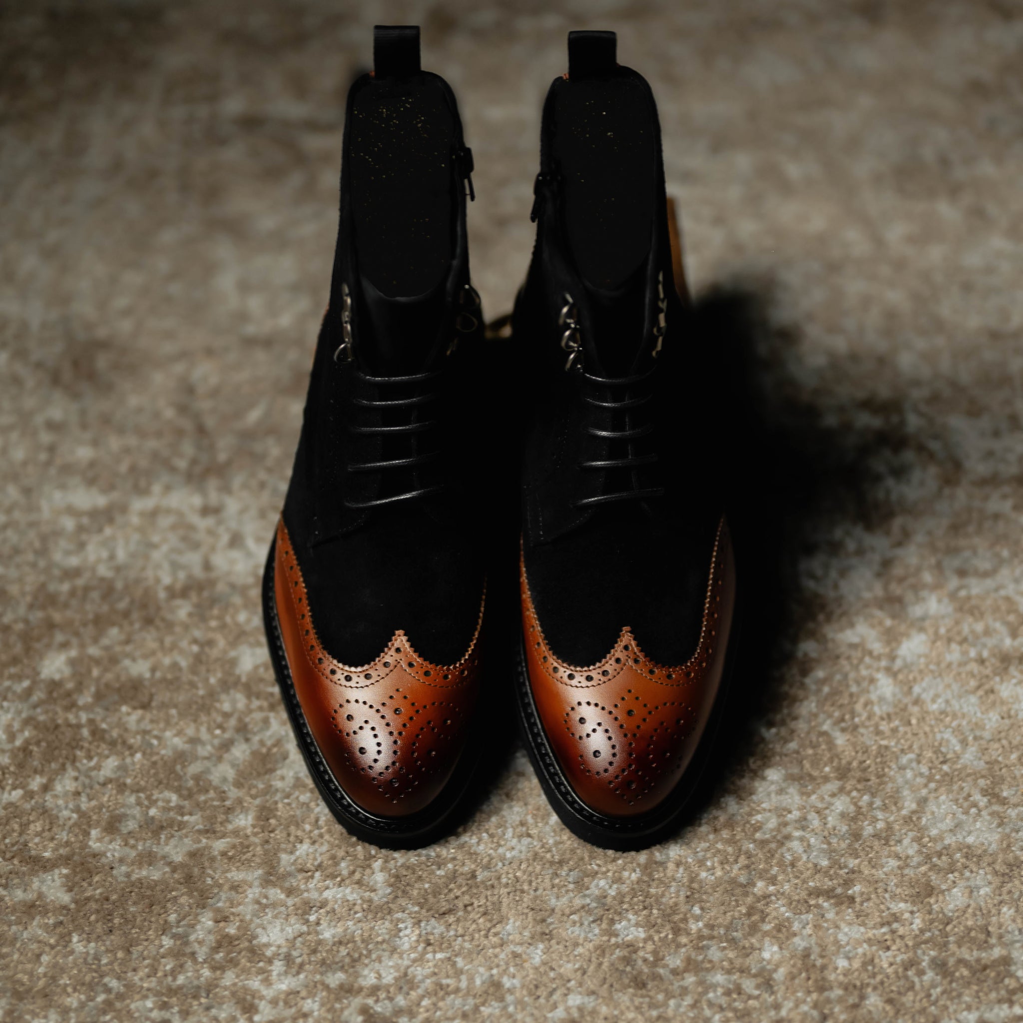 SG Rogue Sport Wingtip Boots V2 – Black + Walnut