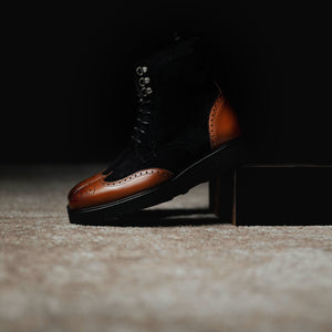 SG Rogue Sport Wingtip Boots V2 – Black + Walnut