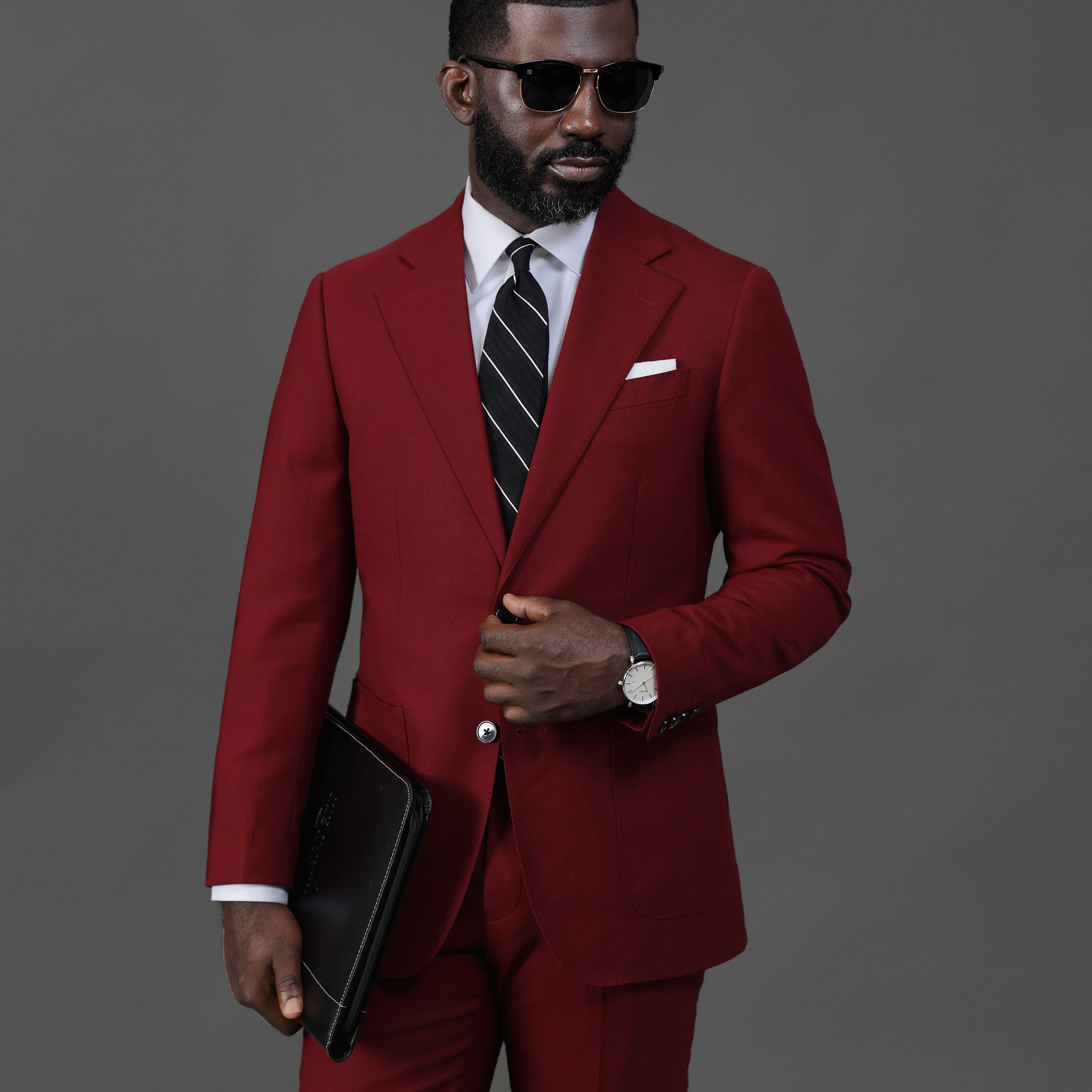 Southern Gents Singlebreasted Blazer - Burgundy