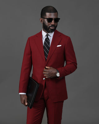 Southern Gents Singlebreasted Blazer - Burgundy