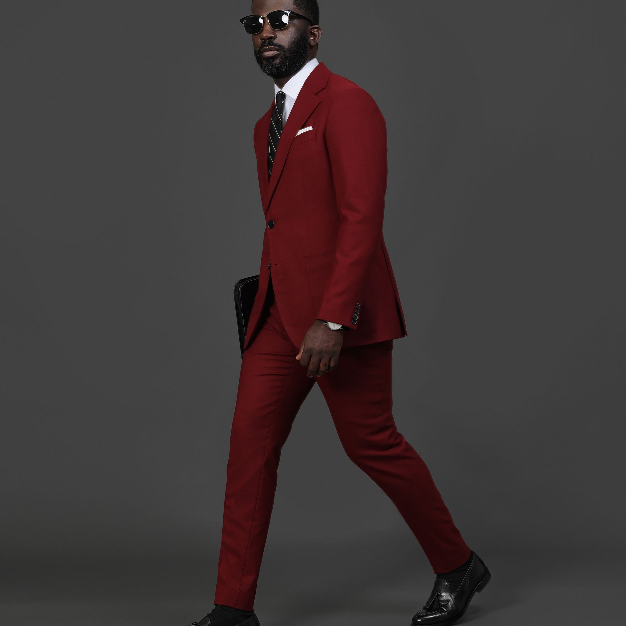 Southern Gents Singlebreasted Blazer - Burgundy