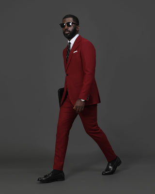 Southern Gents Singlebreasted Blazer - Burgundy