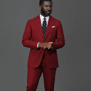 Southern Gents Singlebreasted Blazer - Burgundy