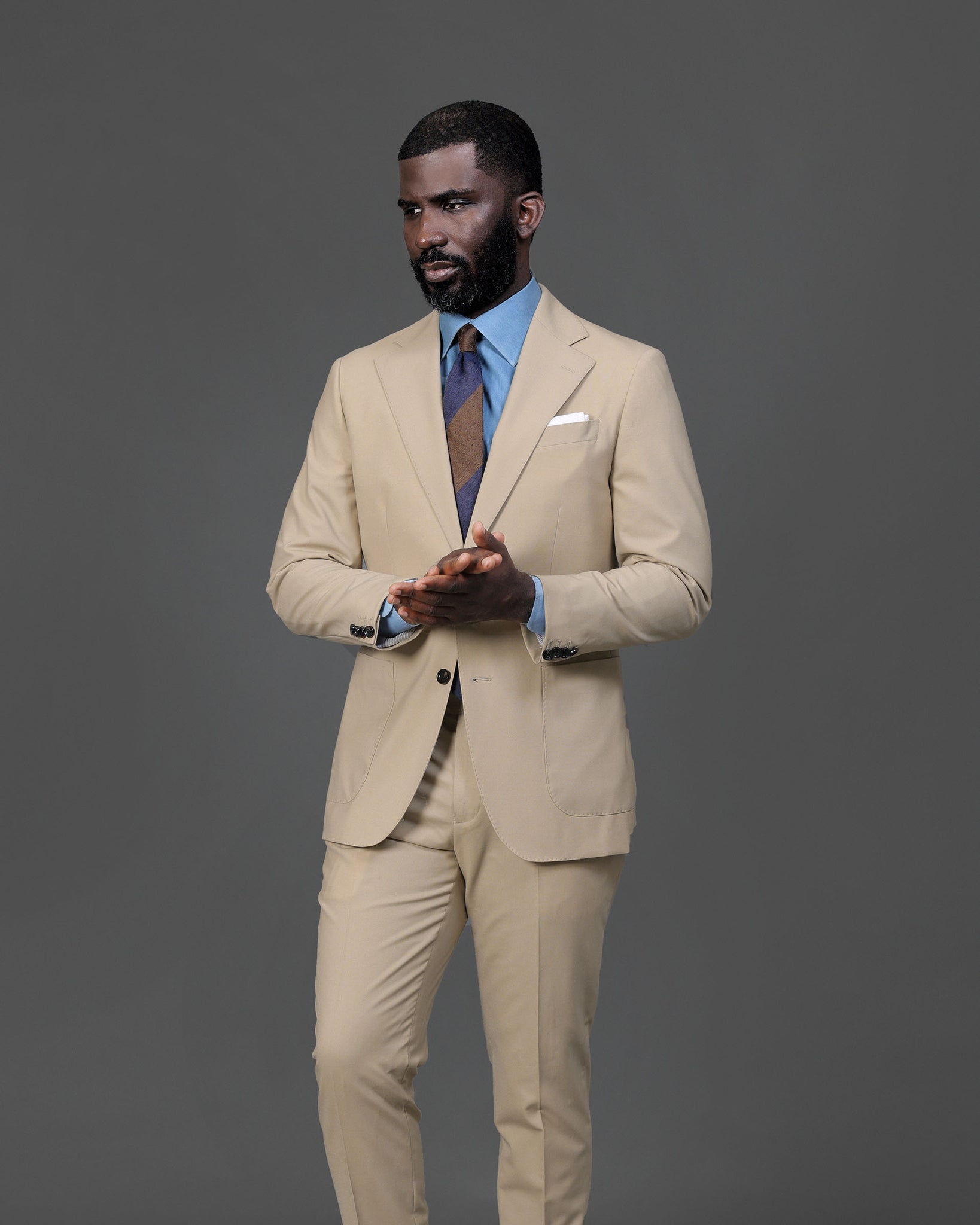 Southern Gents Single Breasted Blazer - Tan