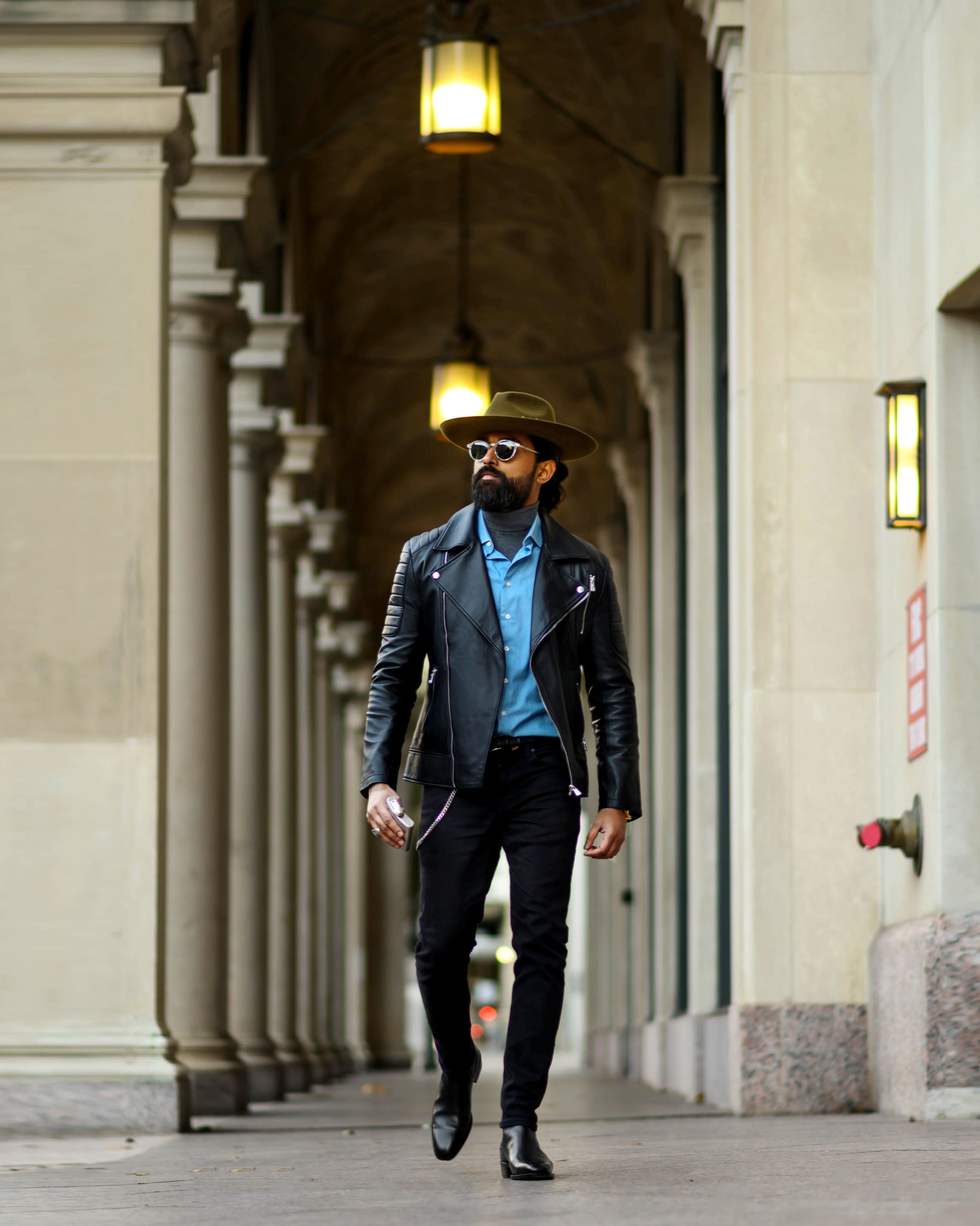 SG Men's Signature Biker Jacket - Midnight – Southern Gents
