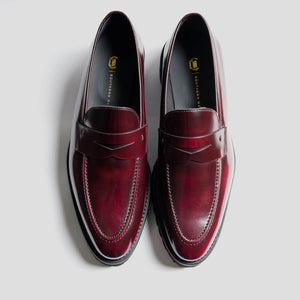 Smithson Penny Lug Loafer – Bordeaux