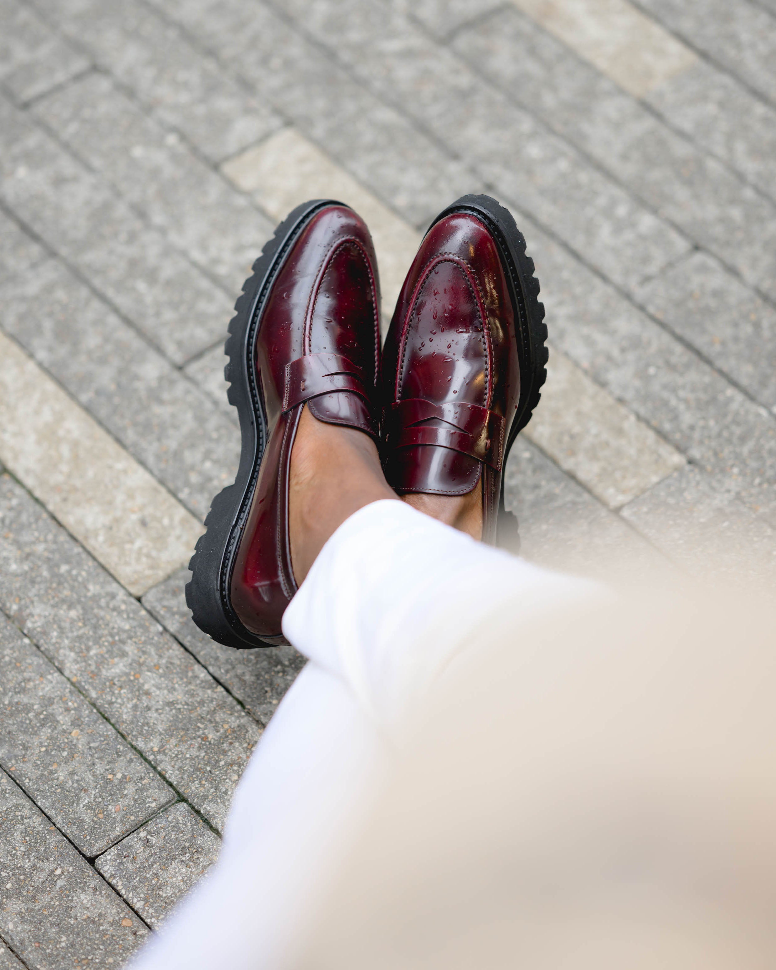 靴 GENTIQUE PENNY LOAFER BORDEAUX DUKE & DEXTER Burgundy Leather Wilde Penny Loafers | Harrods US
