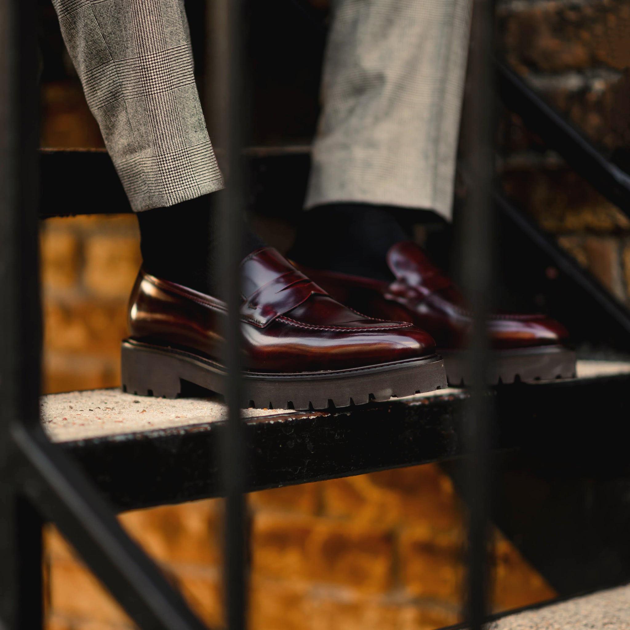 Southern Gents Smithson Penny Lug Loafer – Bordeaux