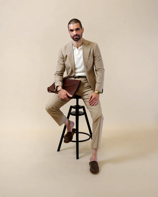 Southern Gents Single Breasted Blazer and Trouser - Tan