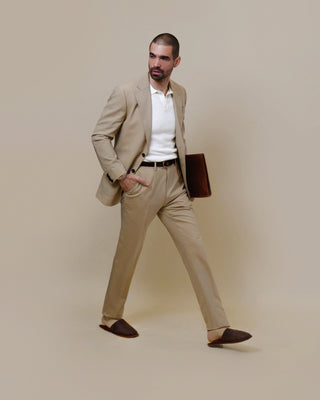 Southern Gents Single Breasted Blazer and Trouser - Tan