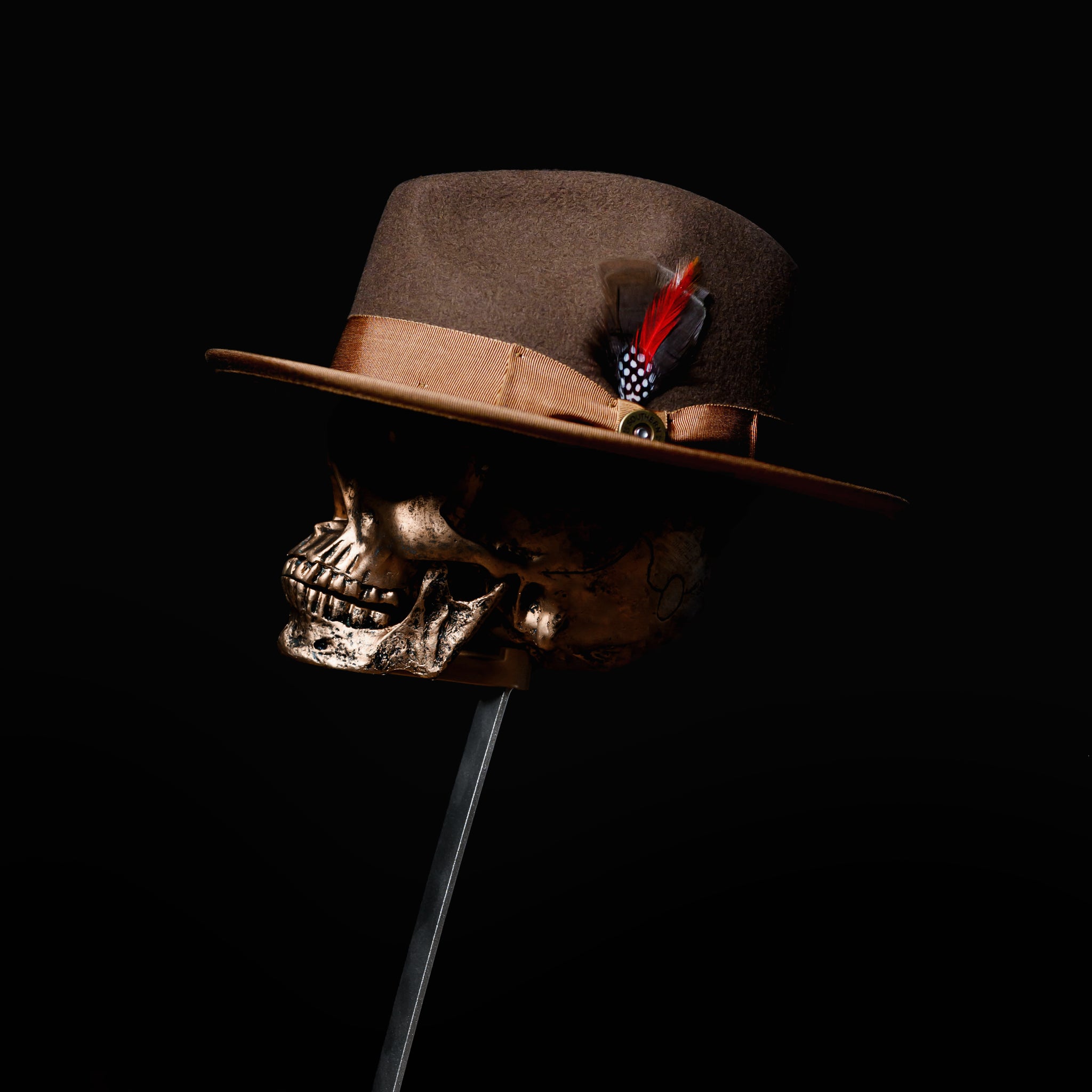 Southern Gents Trilby Fedora Hat - Brown