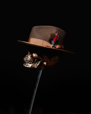 Southern Gents Trilby Fedora Hat - Brown