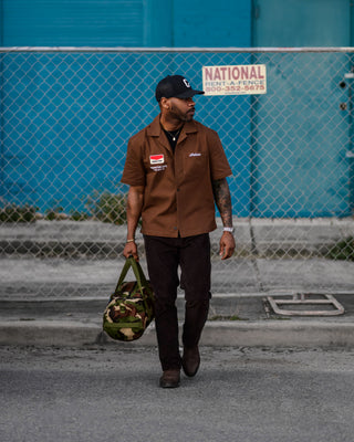 Southern Gents Mechanic Work Shirt - Brown