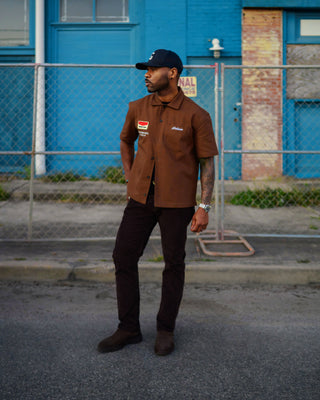 Southern Gents Mechanic Work Shirt - Brown