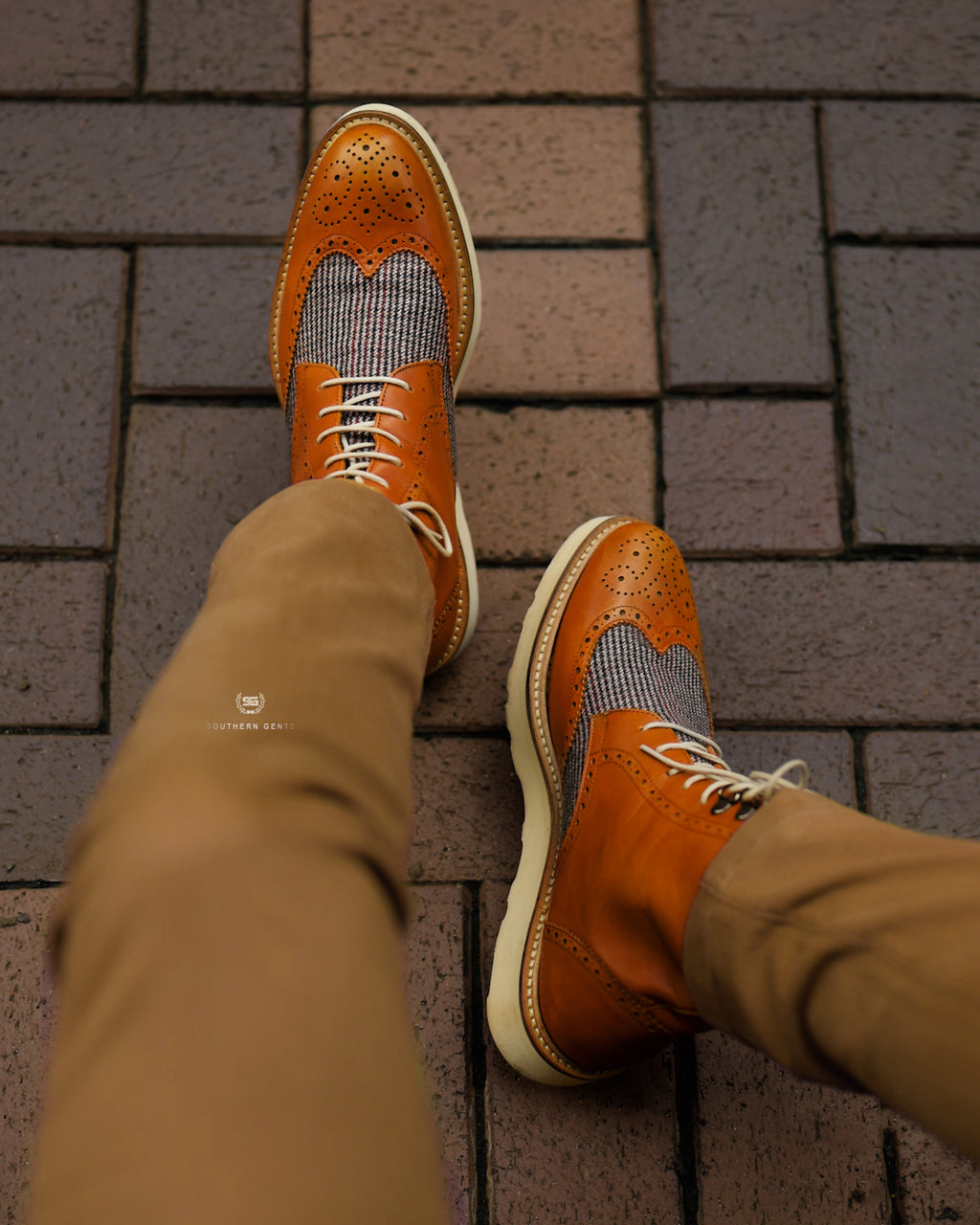 Southern Gents Rogue Sport Boots - Cognac + Tweed