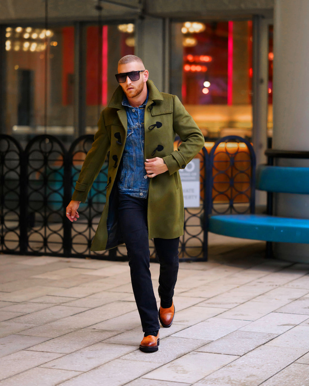 Southern Gents Overcoat Olive Green