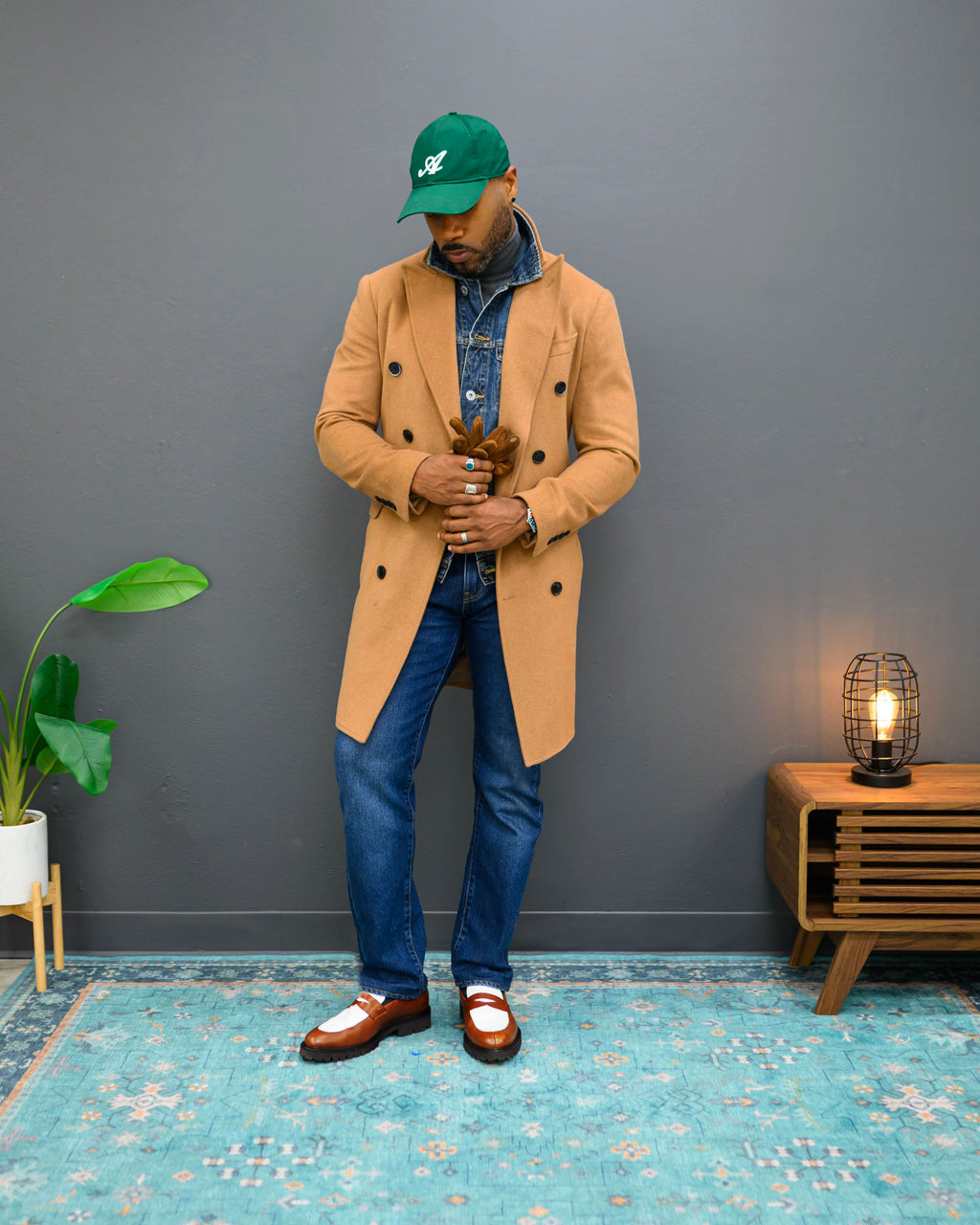 Southern Gents Camel Overcoat