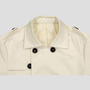 Southern Gent Men's Trench Coat - Ivory