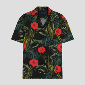 SG Camp Collar Shirt - Black Tropics