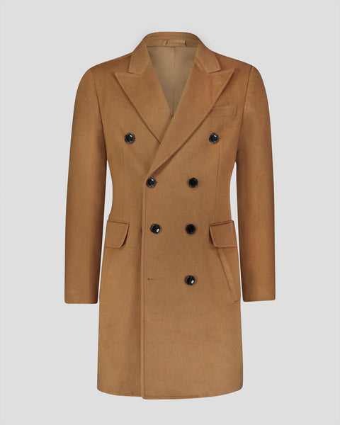 Camel coat with gold buttons best sale