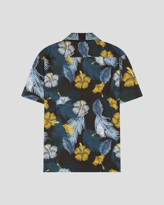 SG Camp Collar Shirt - Navy Hibiscus