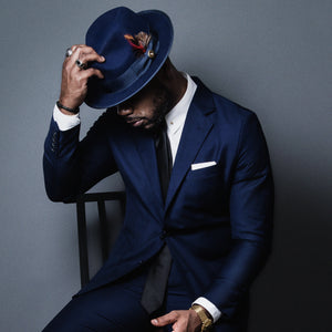 Southern Gents Trilby Fedora - Navy