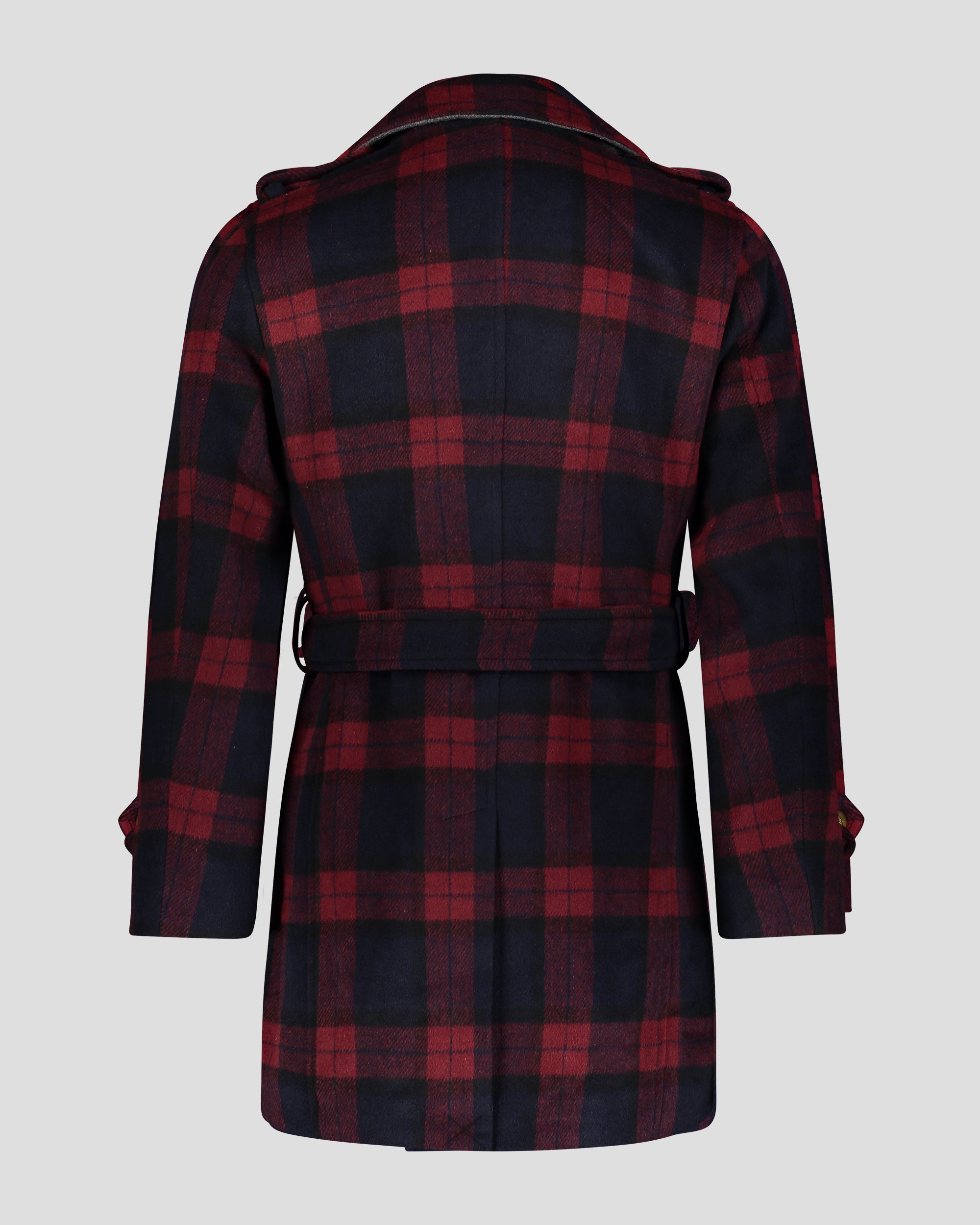 Plaid best sale trench coats