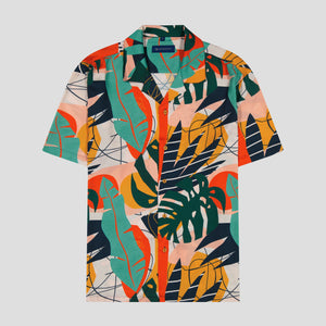 SG Camp Collar Shirt - Navy Palms