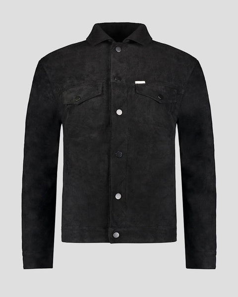 SG Suede Trucker Jacket - Black – Southern Gents