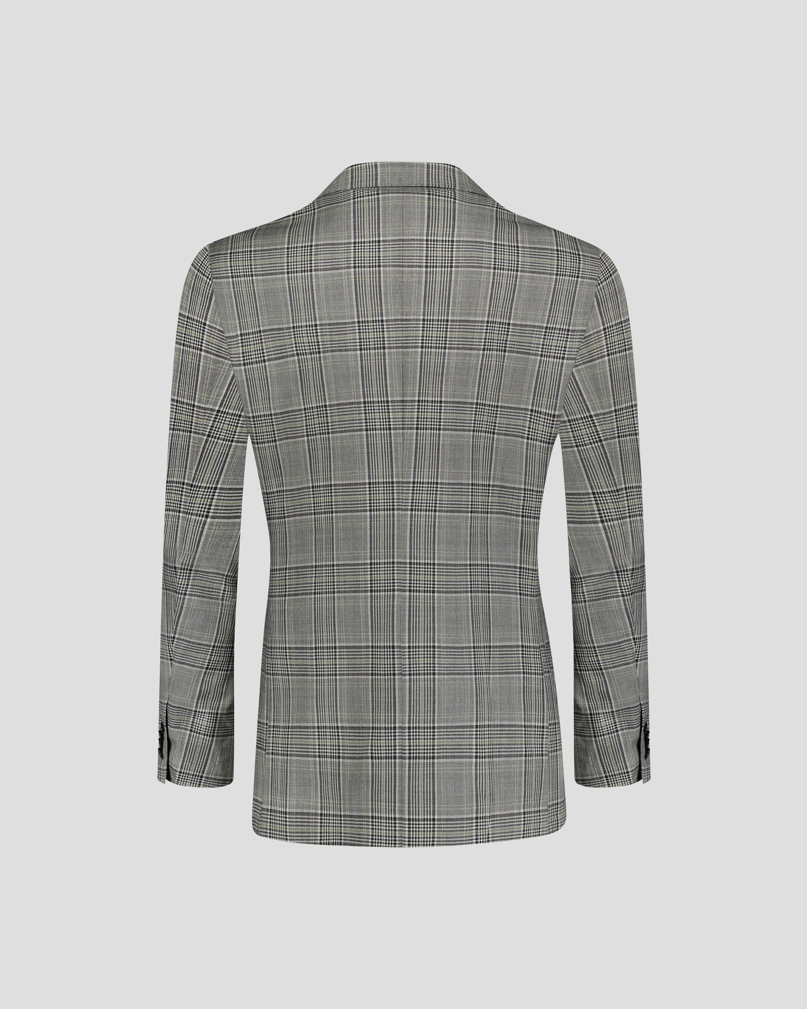 Southern Gents Single Breasted - Grey + Green Plaid