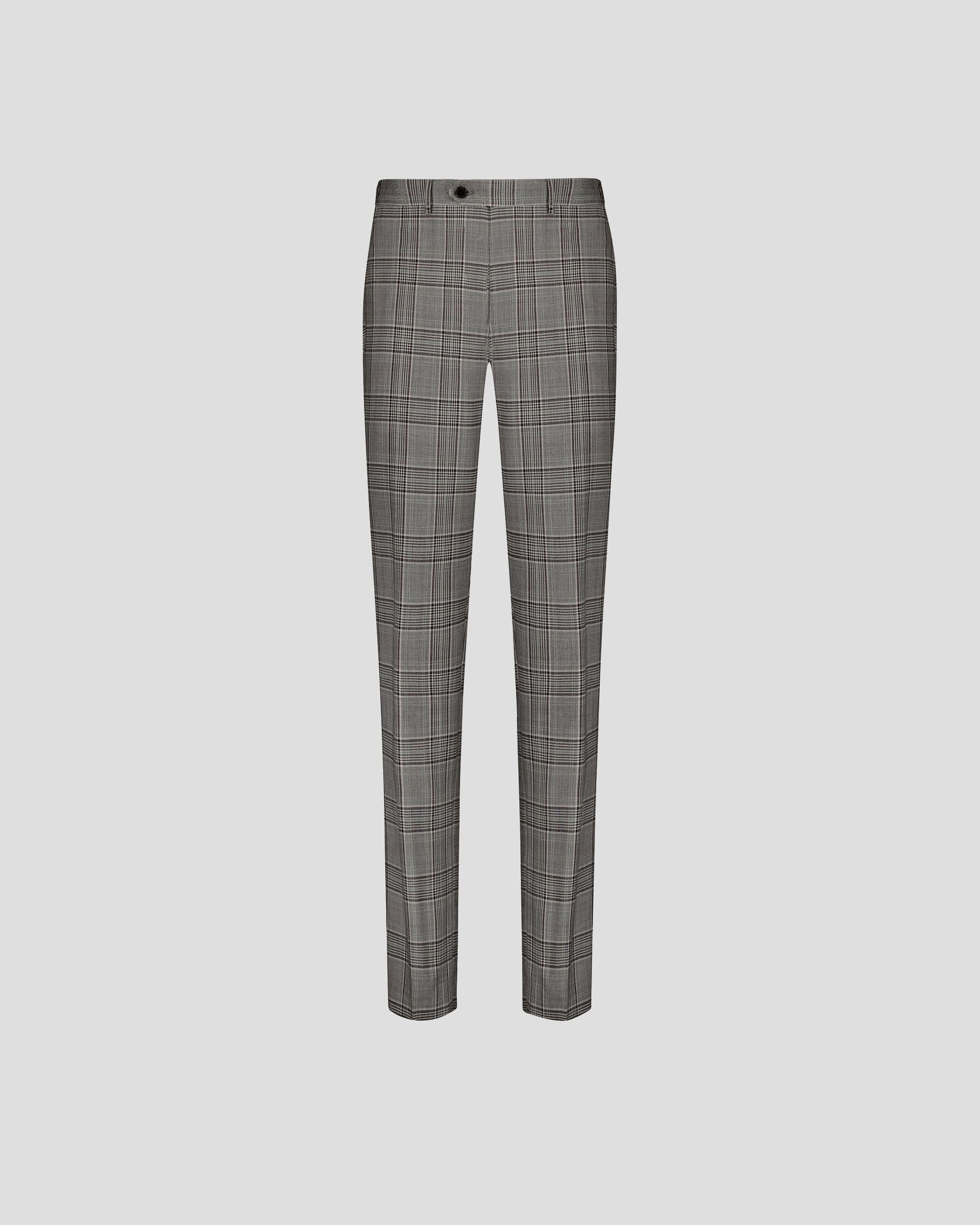Grey Plaid Black Plaid Dress Pants Formal Plaid Pants Top