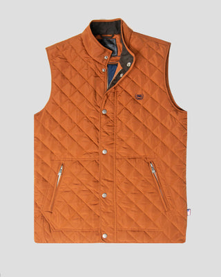 Southern Gents Quilted Vest - Tangerine
