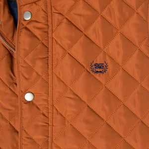 Southern Gents Quilted Vest - Tangerine