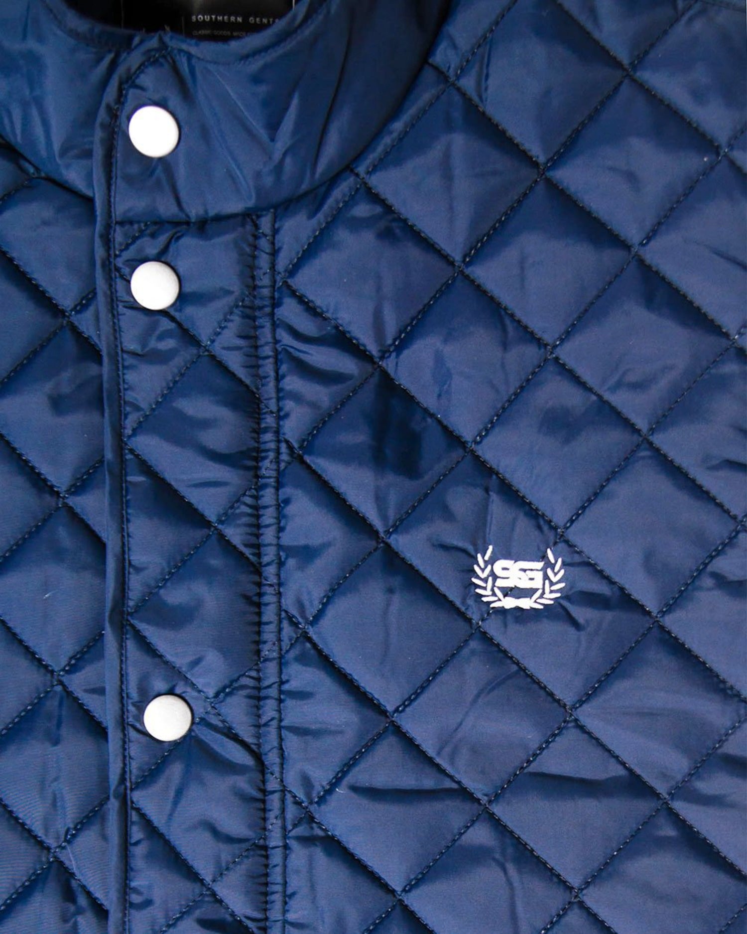 Southern Quilted Vest - Navy
