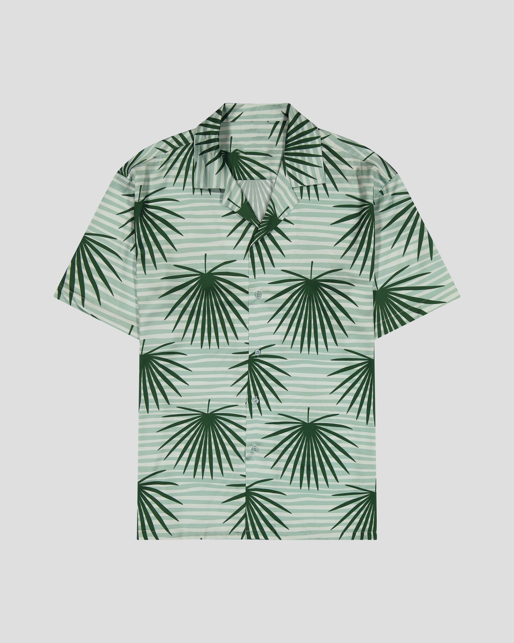 SG Camp Collar Shirt - Green Palms