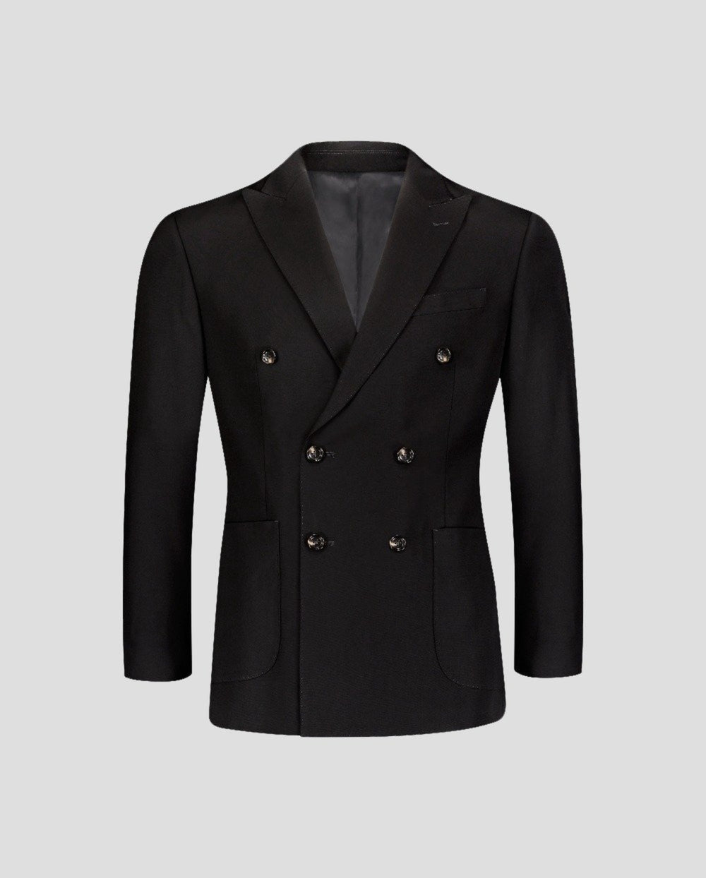 SG Double Breasted Blazer – Black – Southern Gents