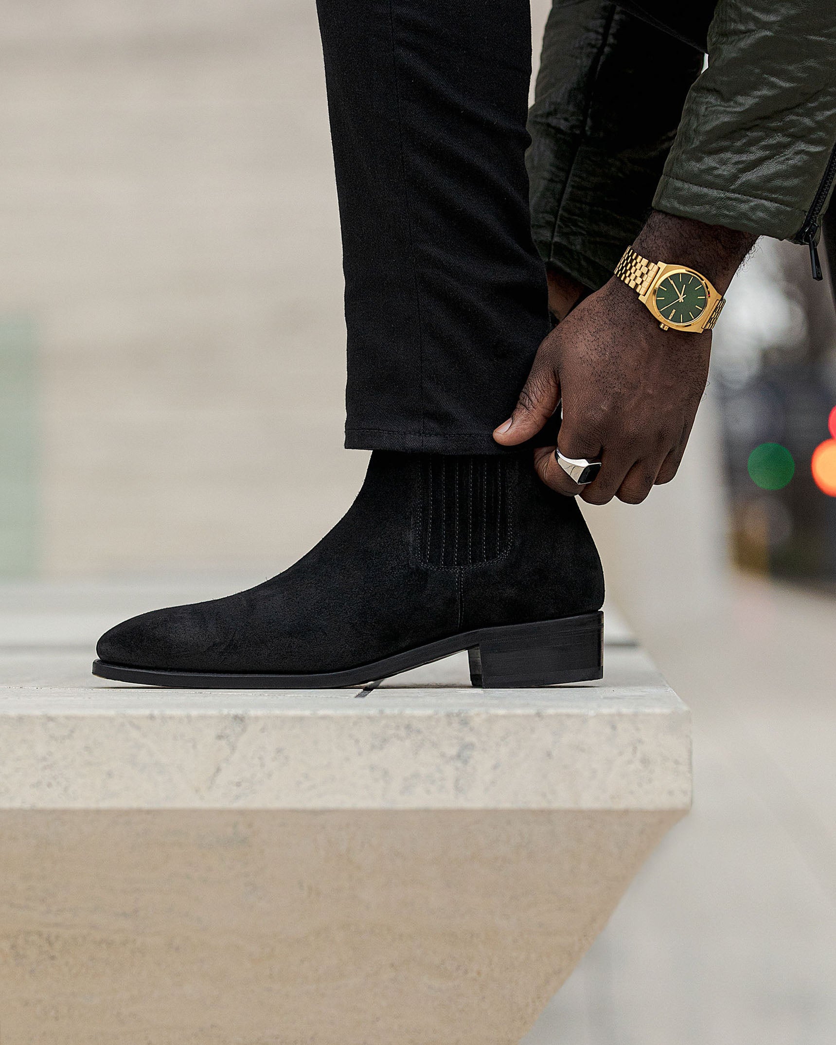 SG Damien Chelsea Boot Black Suede – Southern Gents - Main Image