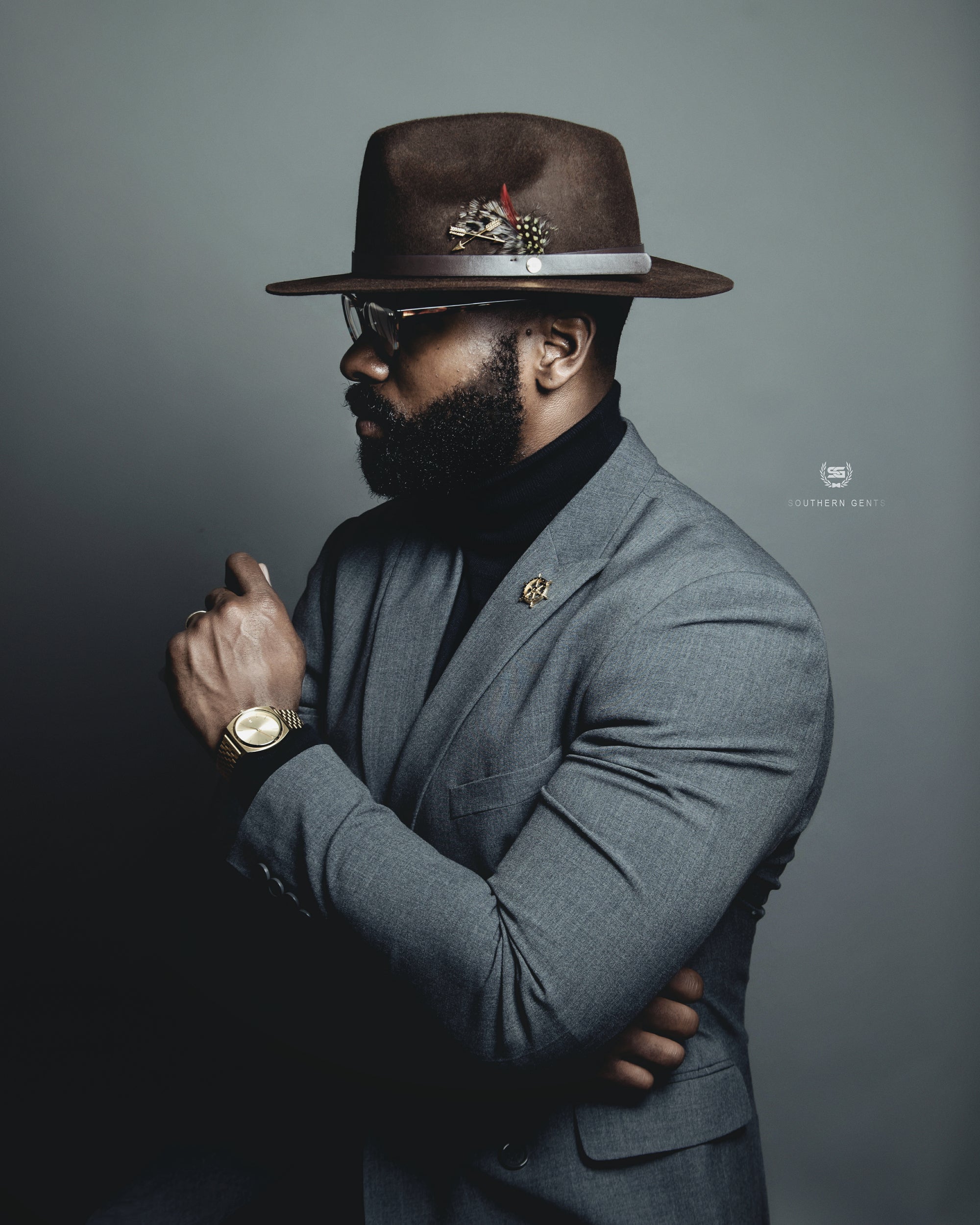 SG Geoffery Fedora Hat – Brown – Southern Gents