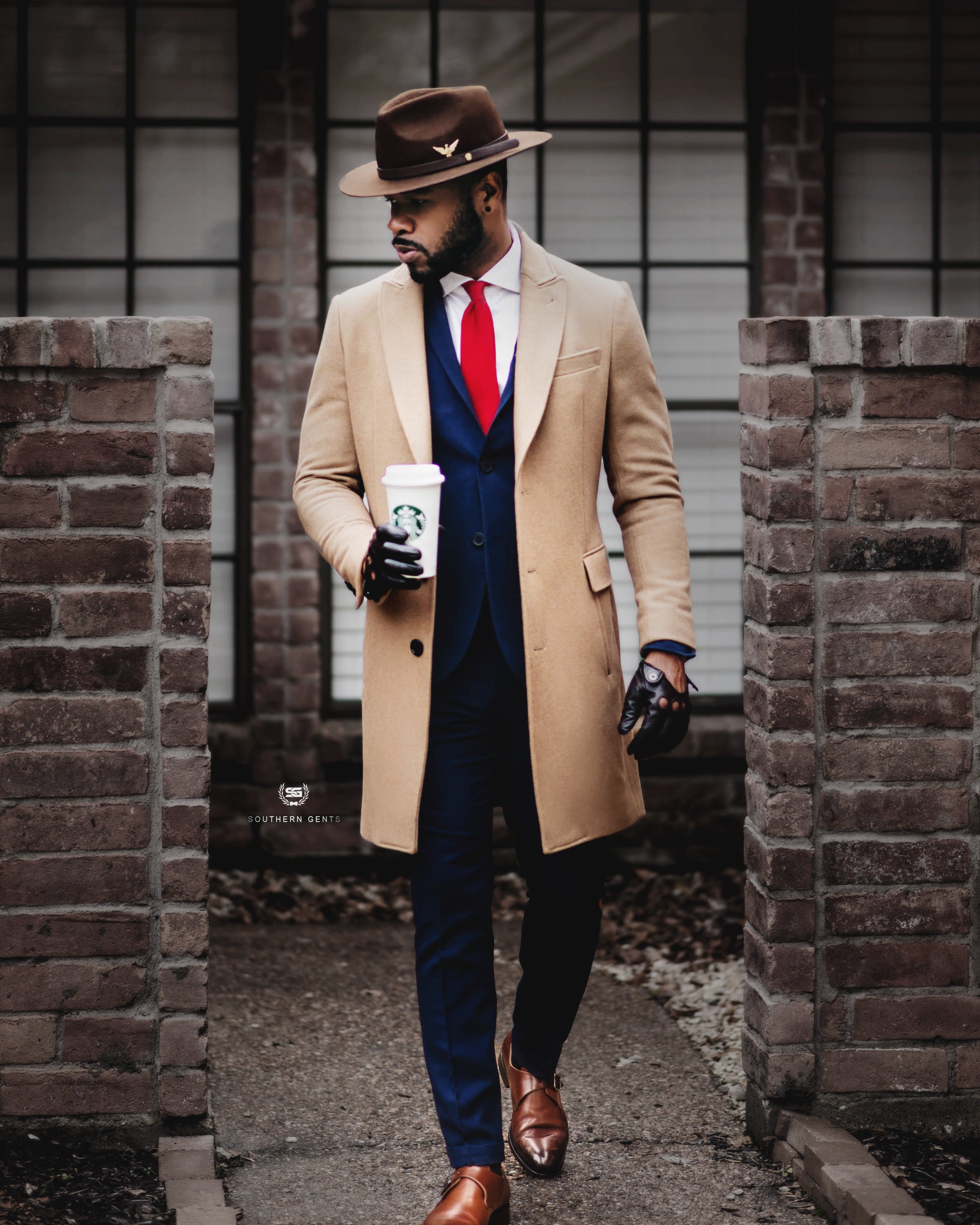 Camel trench coat on sale mens